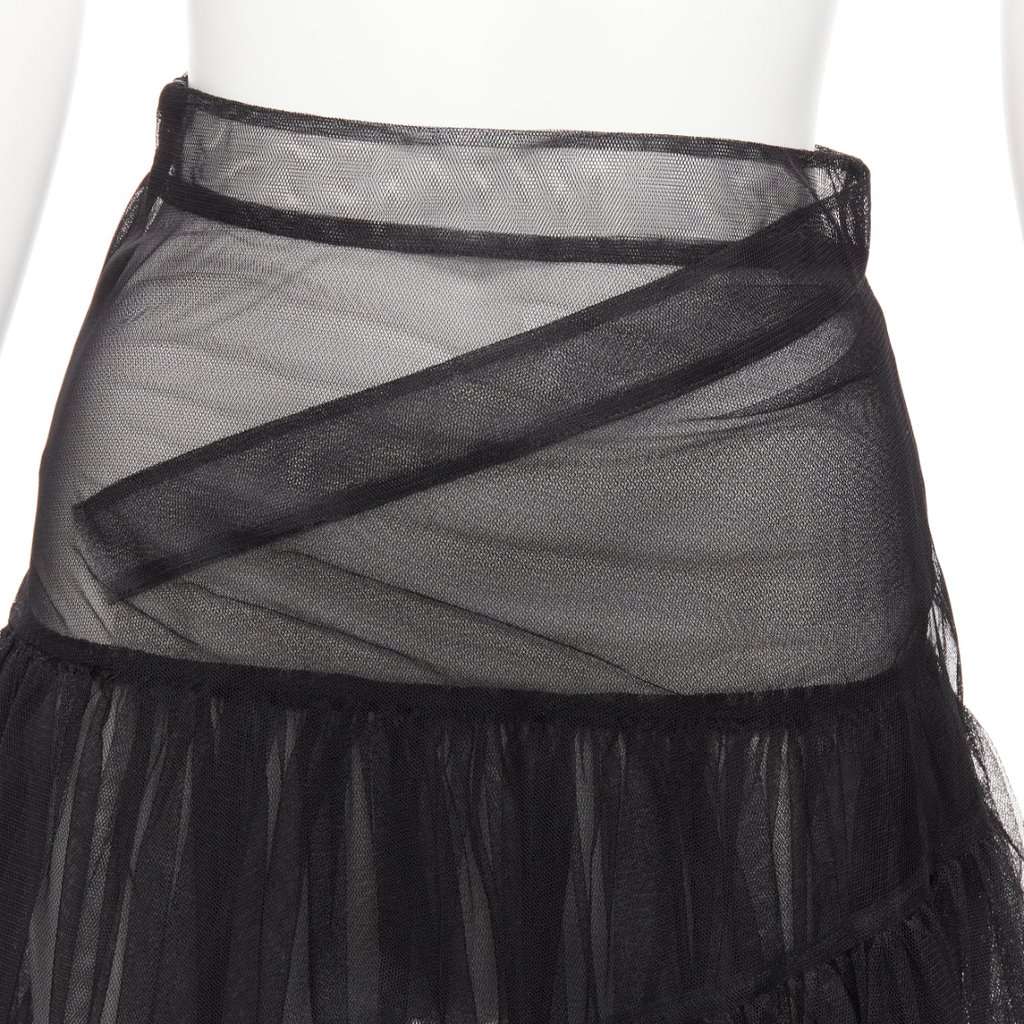 Shushu Tong Tulle High Low Skirt Black Polyester Never worn - Back View