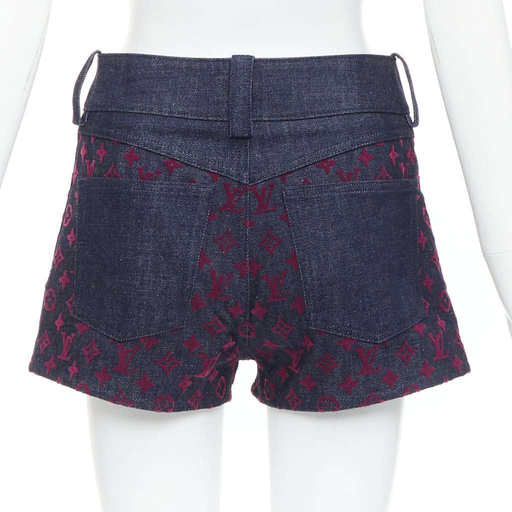 Louis Vuitton 1ABSRX Burgundy Denim Never worn, with tag - Box View