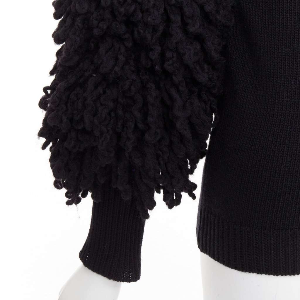 Valentino Garavani Black Wool Knitwear Black Wool Very good condition - Back View