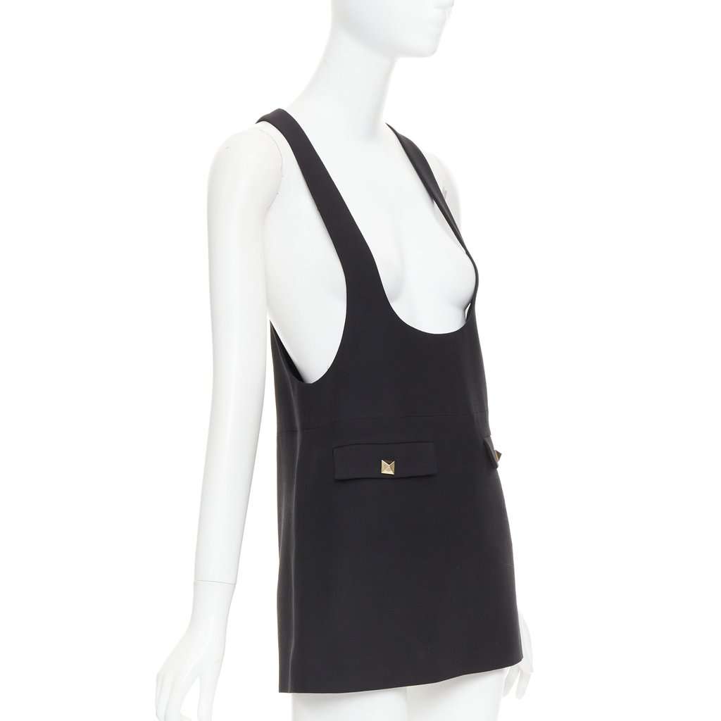 Valentino Garavani Black Wool Dress Black Wool Very good condition - Inside View