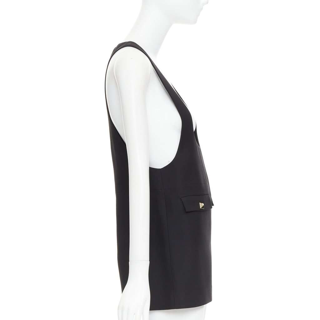 Valentino Garavani Black Wool Dress Black Wool Very good condition - Model View