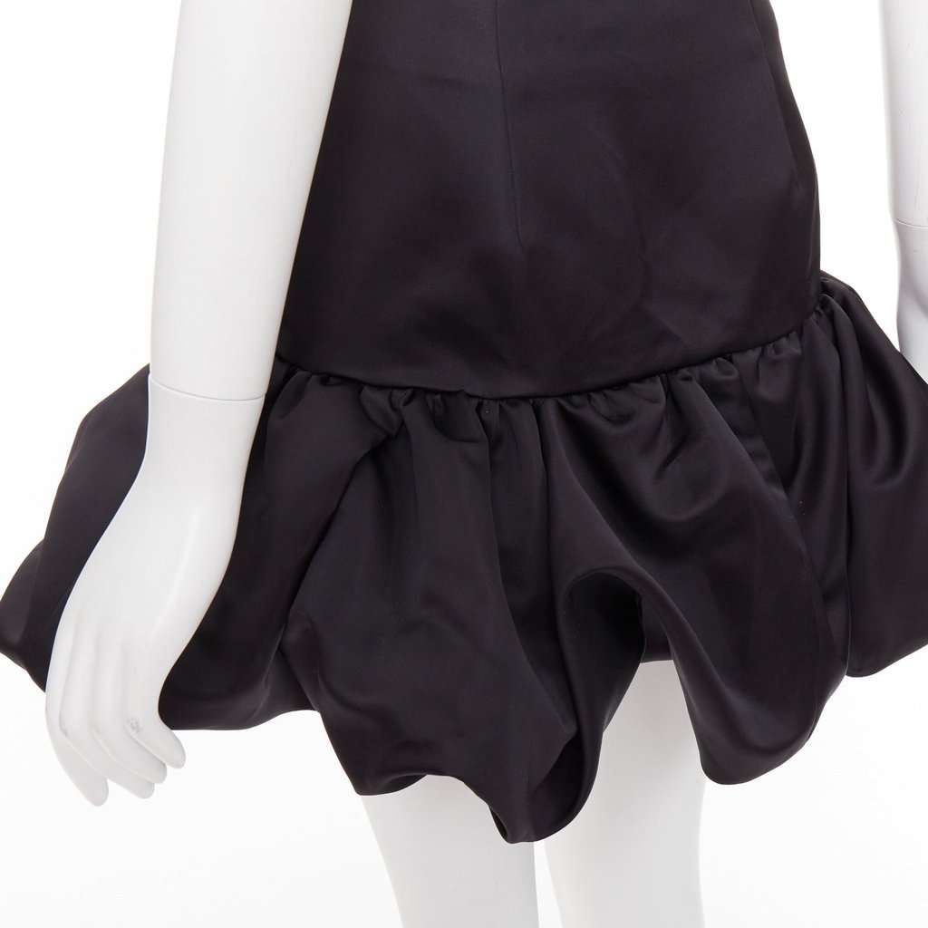 Area Black Silk Skirt Black Silk Very good condition - Back View