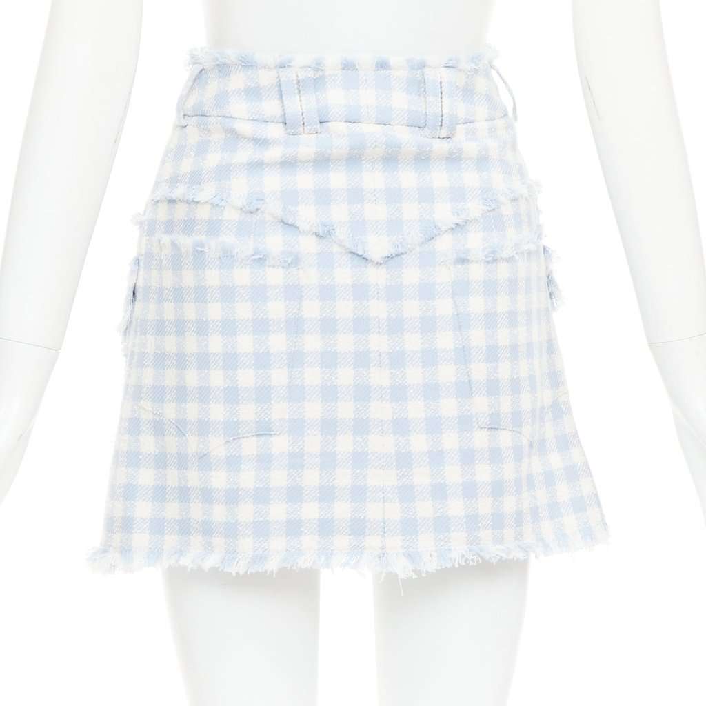 Balmain Blue Cotton Skirt Blue Cotton Very good condition - Box View