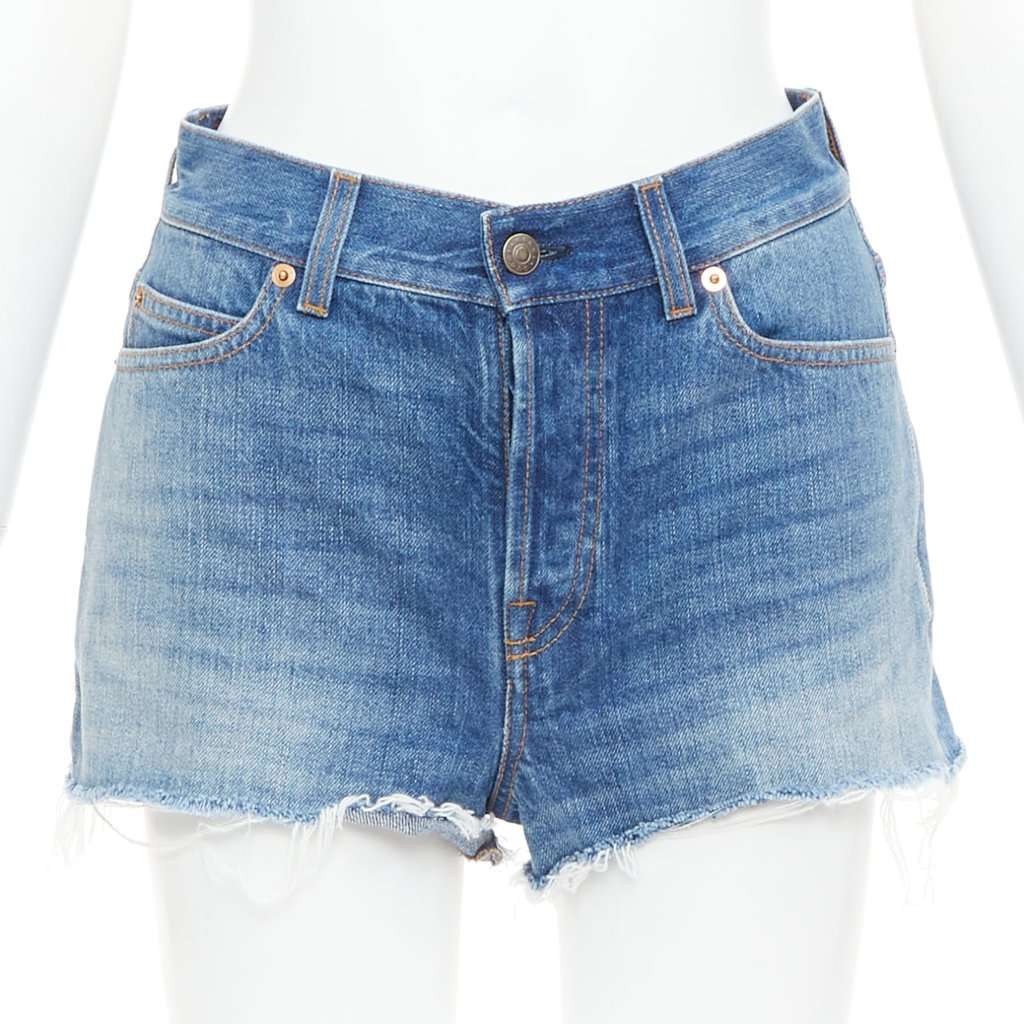 Gucci Blue Denim Skirt Blue Denim Very good condition - Front View