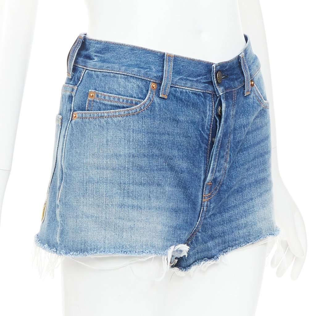 Gucci Blue Denim Skirt Blue Denim Very good condition - Inside View