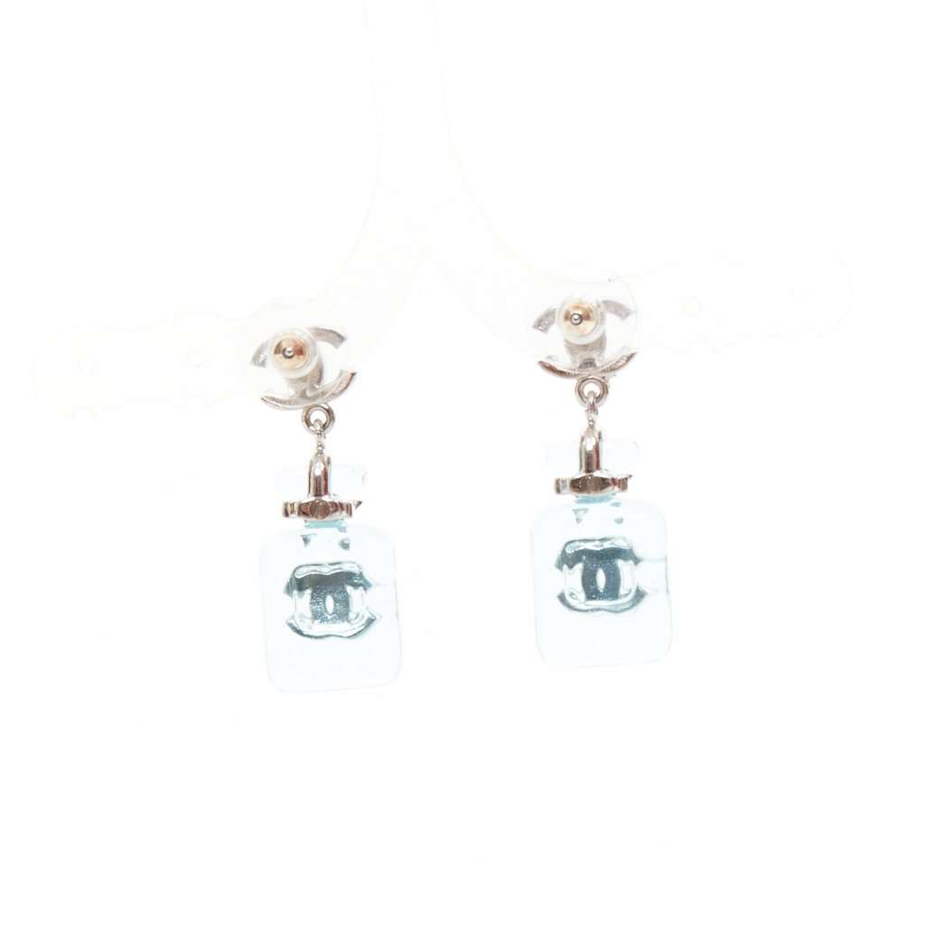 Chanel Blue Plastic Earrings Blue Plastic Very good condition - Inside View