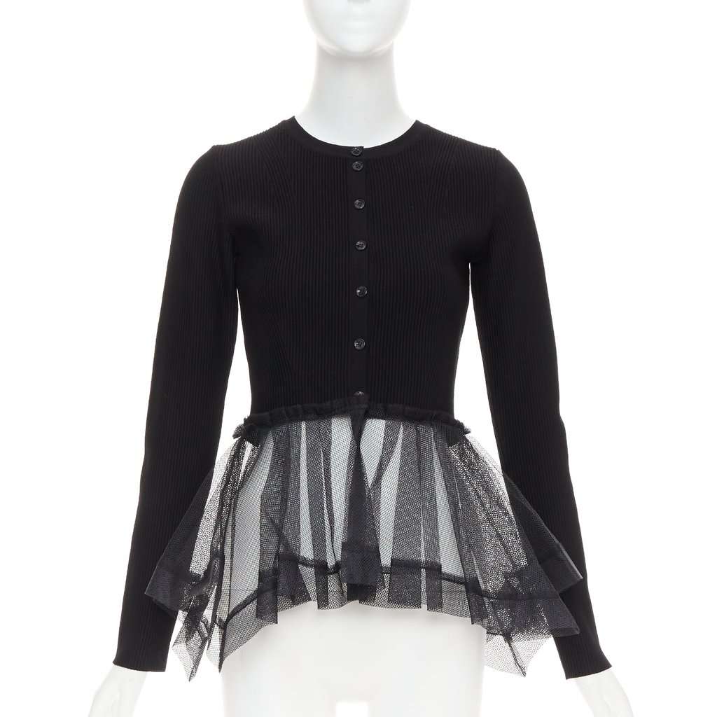 Alexander McQueen Black Viscose Knitwear Black Viscose Very good condition - Front View