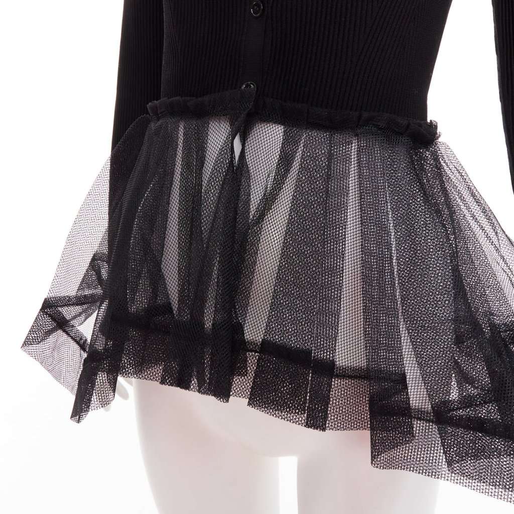 Alexander McQueen Black Viscose Knitwear Black Viscose Very good condition - Back View