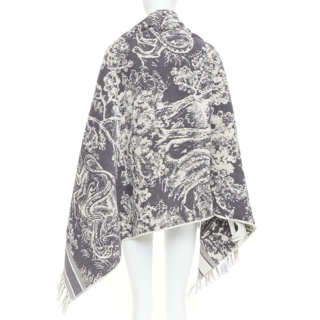 Dior Ecru Cotton Scarf Beige Cotton Very good condition - Back View