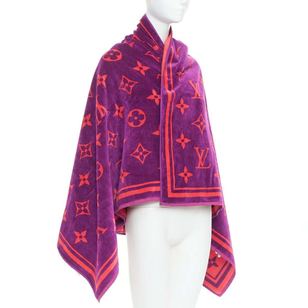 Louis Vuitton Pink Cotton Scarf Pink Cotton Very good condition - Inside View