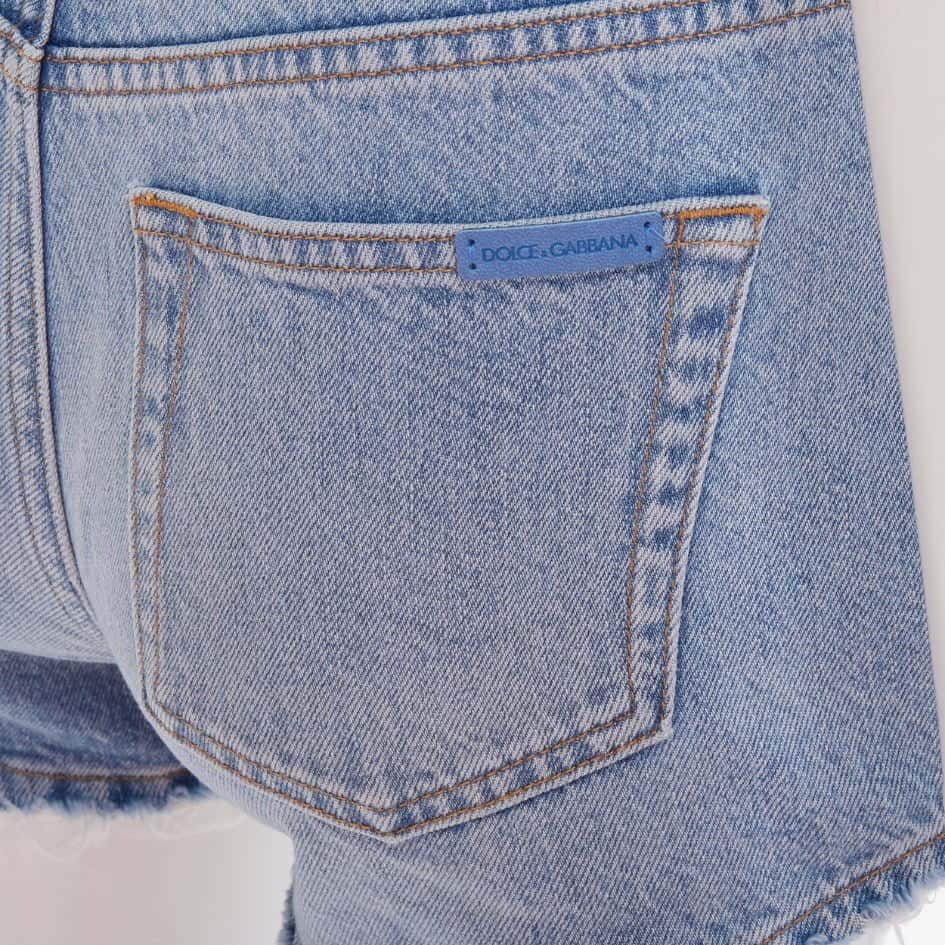 Dolce & Gabbana Blue Denim Shorts Blue Denim Very good condition - Back View
