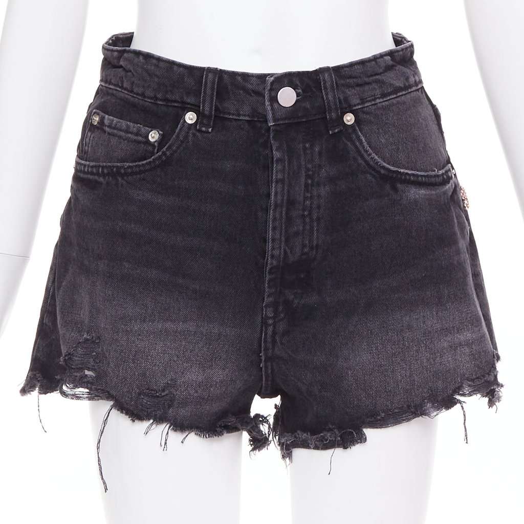 LOULOU STUDIO Grey Cotton Shorts Grey Cotton Very good condition - Back View