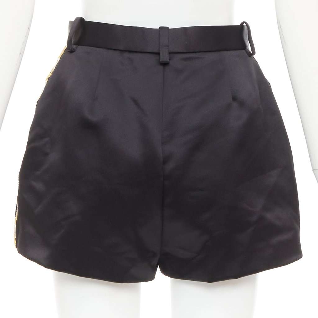 Versace Black Polyester Shorts Black Polyester Very good condition - Box View