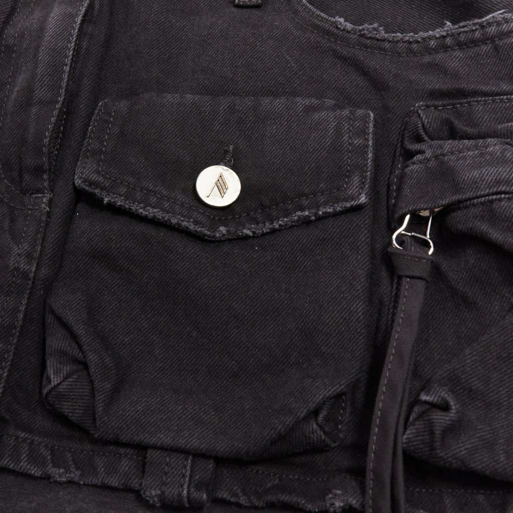 ATTICO Fay Black Cotton Very good condition - Back View