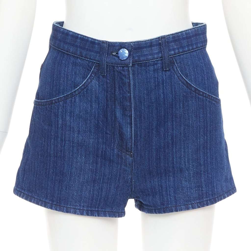 Chanel Blue Cotton Shorts Blue Cotton Very good condition - Front View