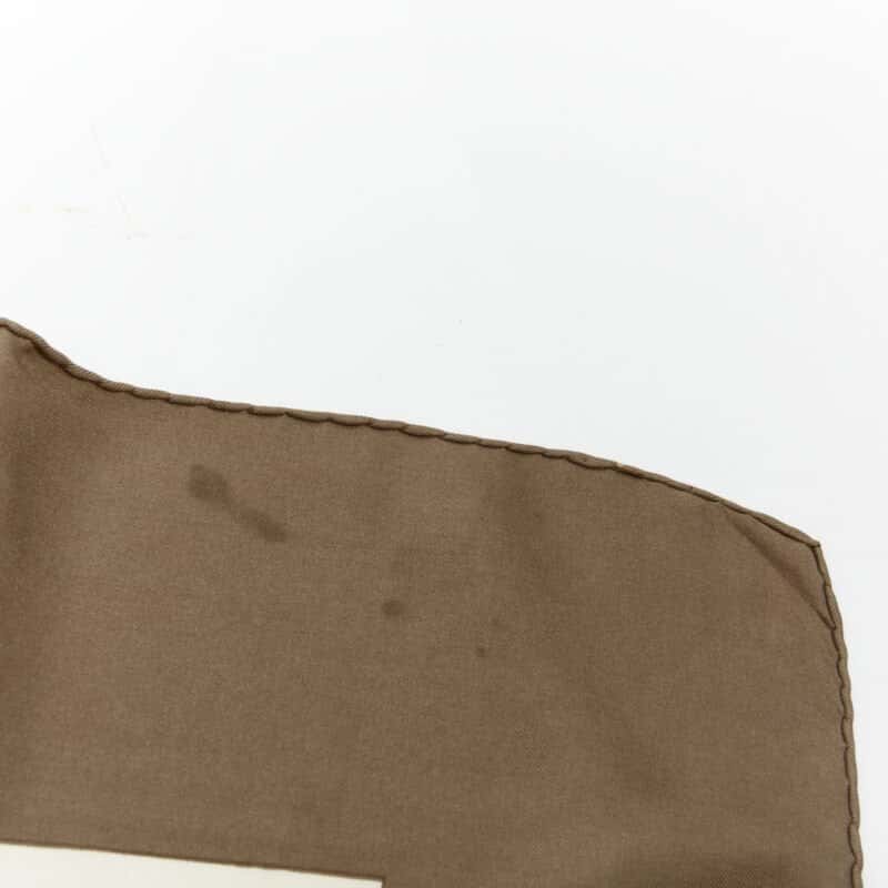Hermès Brides Print Scarf Brown Silk Good condition - Box View