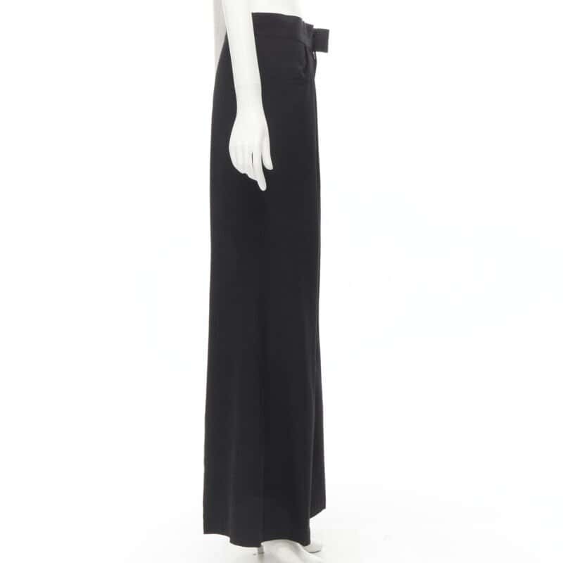 Yohji Yamamoto Wool Wide Pants Black Wool Never worn - Model View