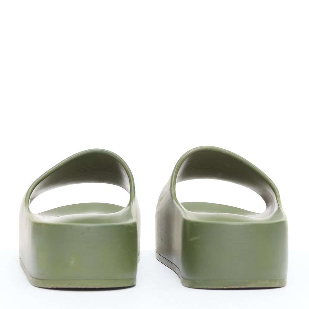 Balenciaga Chunky Green Rubber Fair condition - Box View