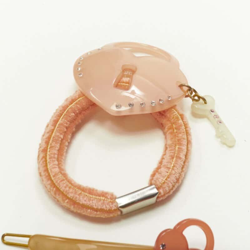 Unsigned Lock Hair Clips MultiColor Plastic Never worn - Model View