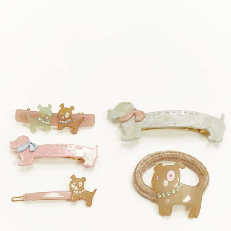 Unsigned Dog Hair Clips MultiColor Plastic Never worn - Front View