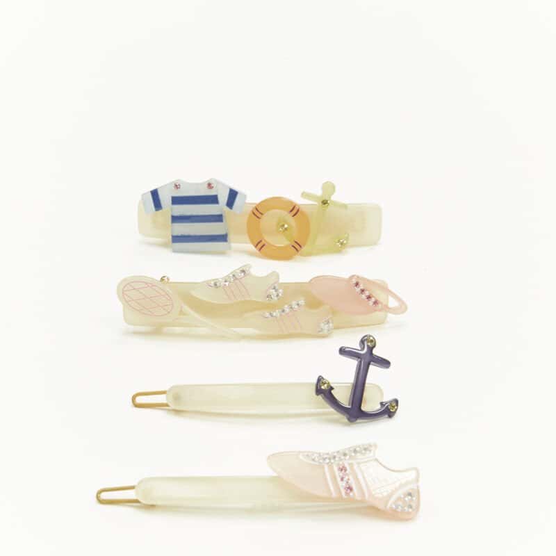 Unsigned Nautical Hair Clips Other Plastic Never worn - Front View