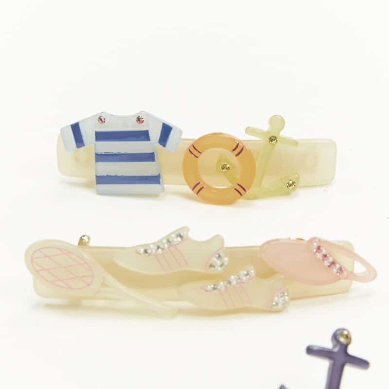 Unsigned Nautical Hair Clips Other Plastic Never worn - Model View