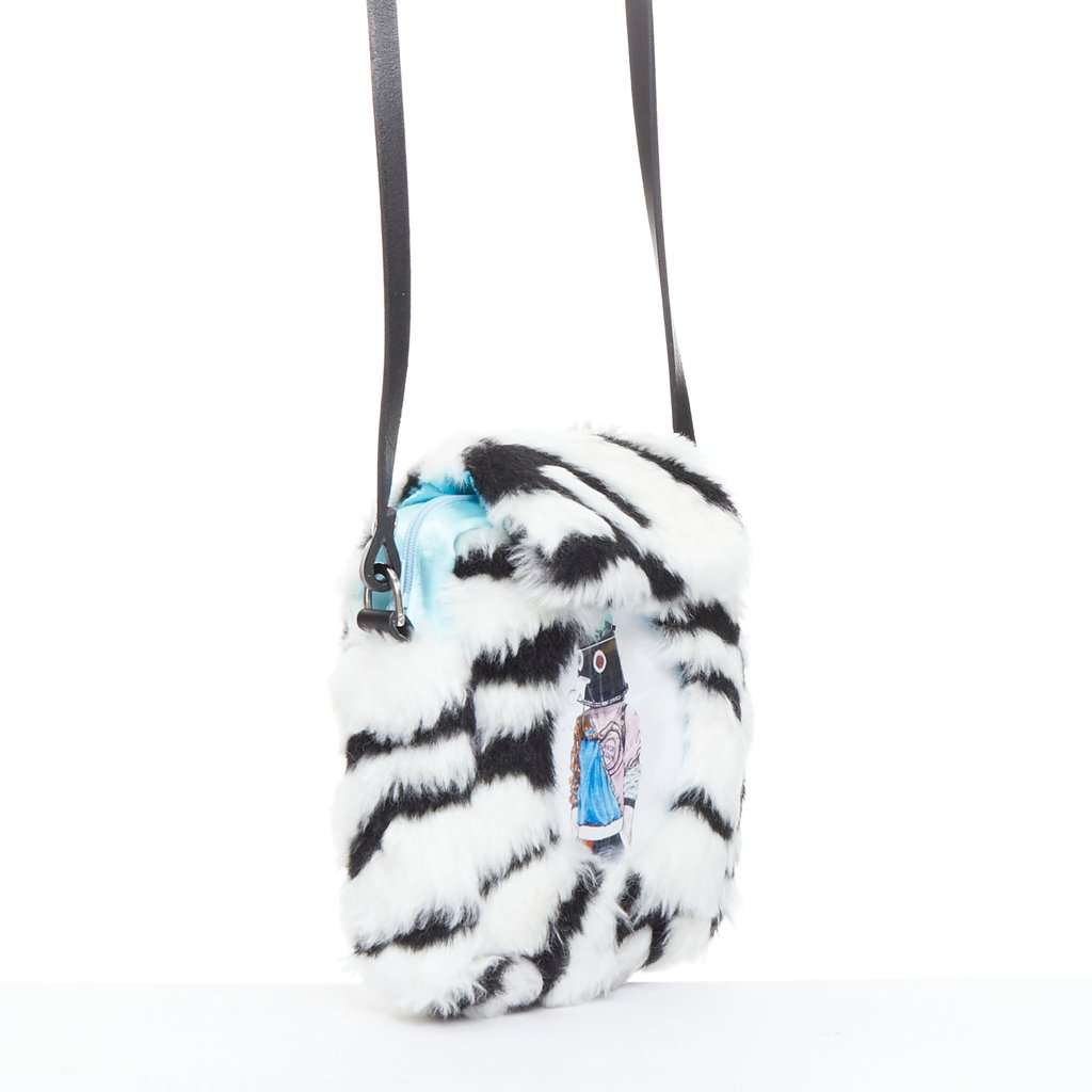 NASIR MAHZAR Grey Trapeze Satchel MultiColor Very good condition - Inside View