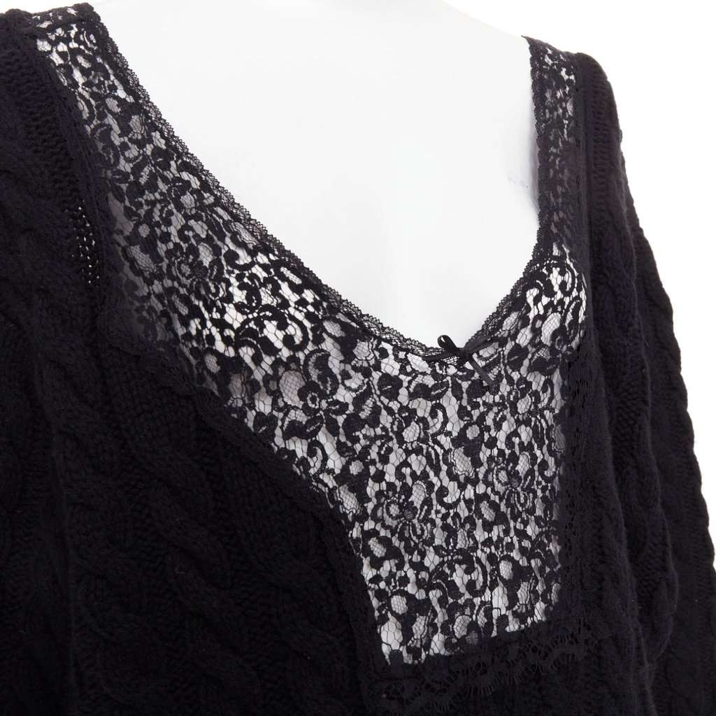 Balenciaga Black Wool Knitwear Black Wool Very good condition - Back View