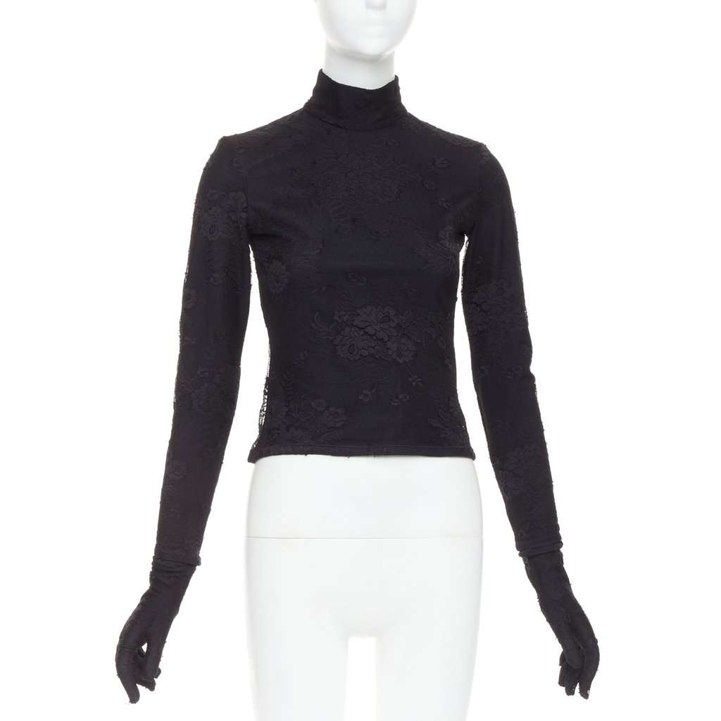 Balenciaga Black Polyamide Top Black Polyamide Very good condition - Front View