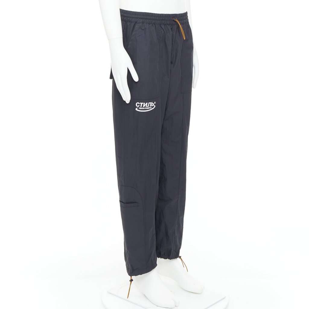 Heron Preston Patchwork Joggers Black Never worn - Inside View