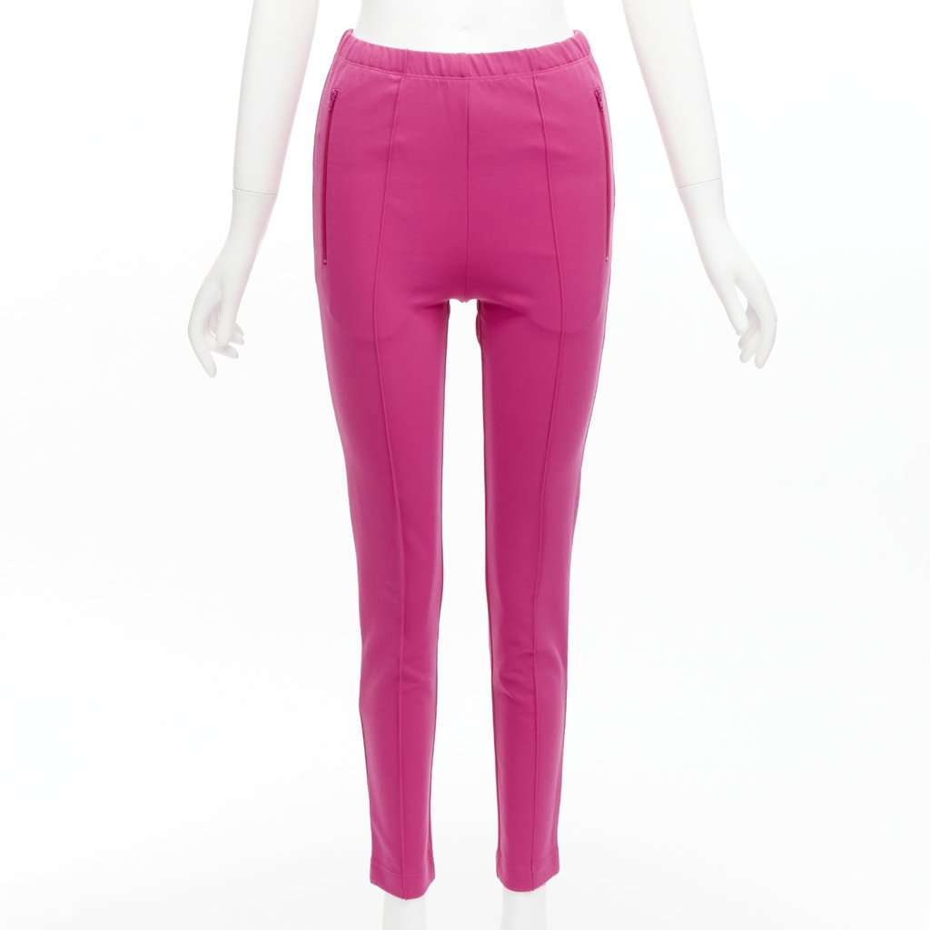 Balenciaga Pink Zip Joggers Pink Viscose Very good condition - Front View
