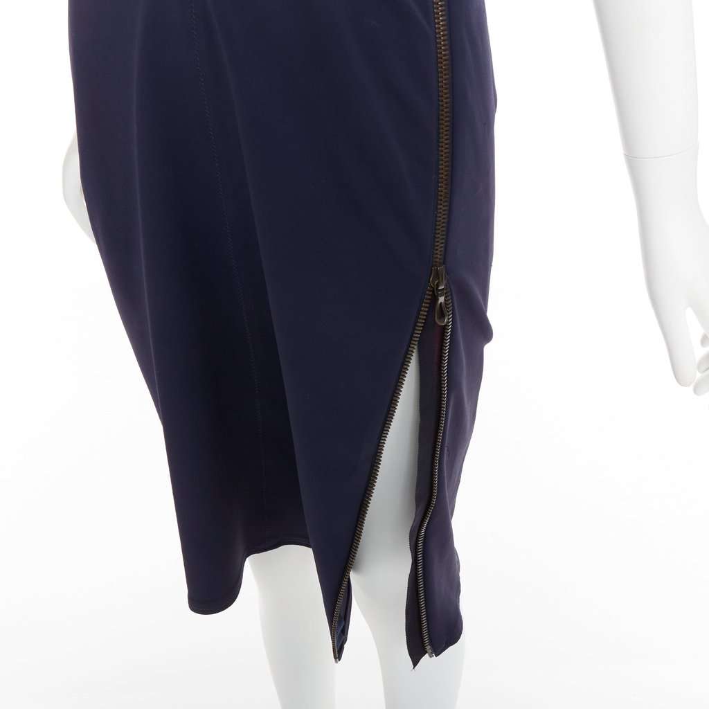 Lanvin Navy Polyamide Dress Navy Polyamide Good condition - Back View