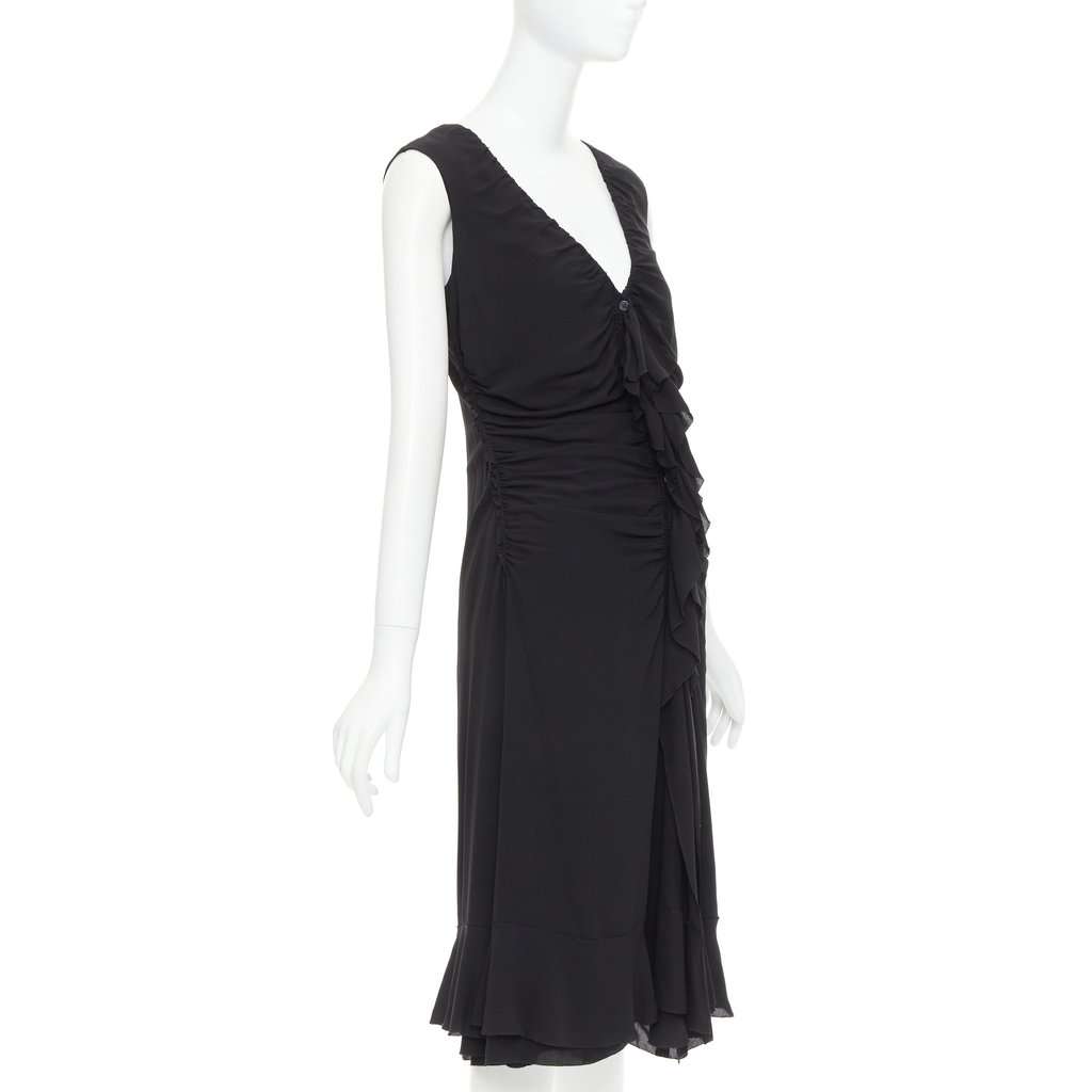 Prada Black Silk Dress Black Silk Very good condition - Inside View