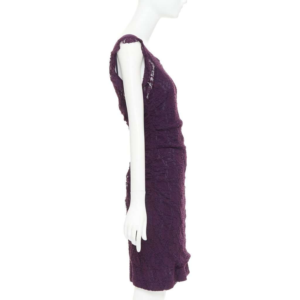 Dolce & Gabbana Purple Polyester Dress Purple Polyester Good condition - Model View