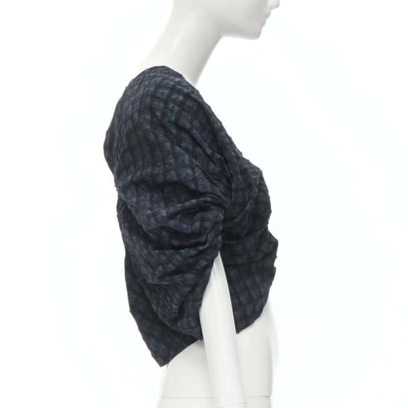 Ports 1961 Angular Collar Blazer Navy Cotton Never worn - Model View