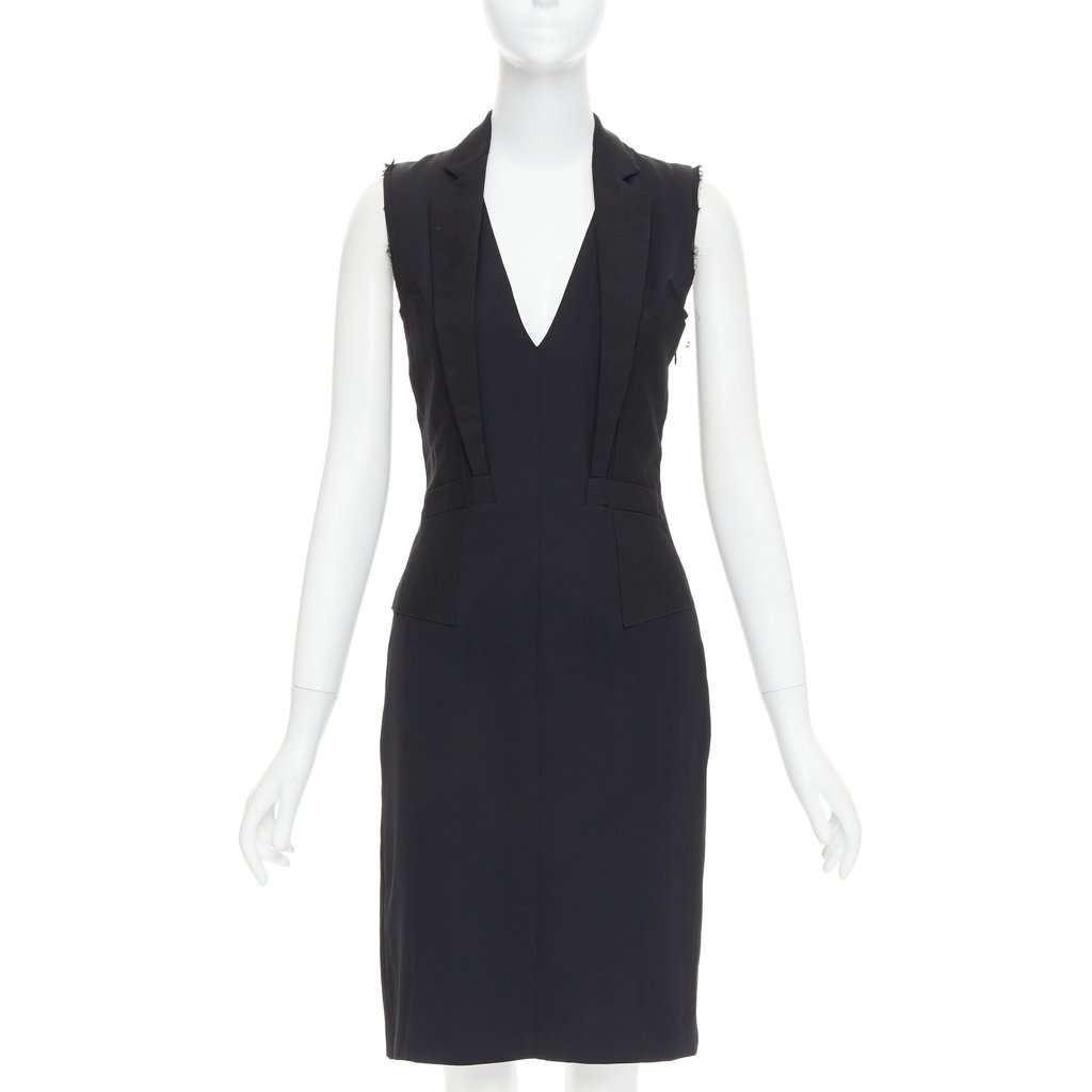 Maison Martin Margiela Black Polyester Dress Black Polyester Never worn, with tag - Front View