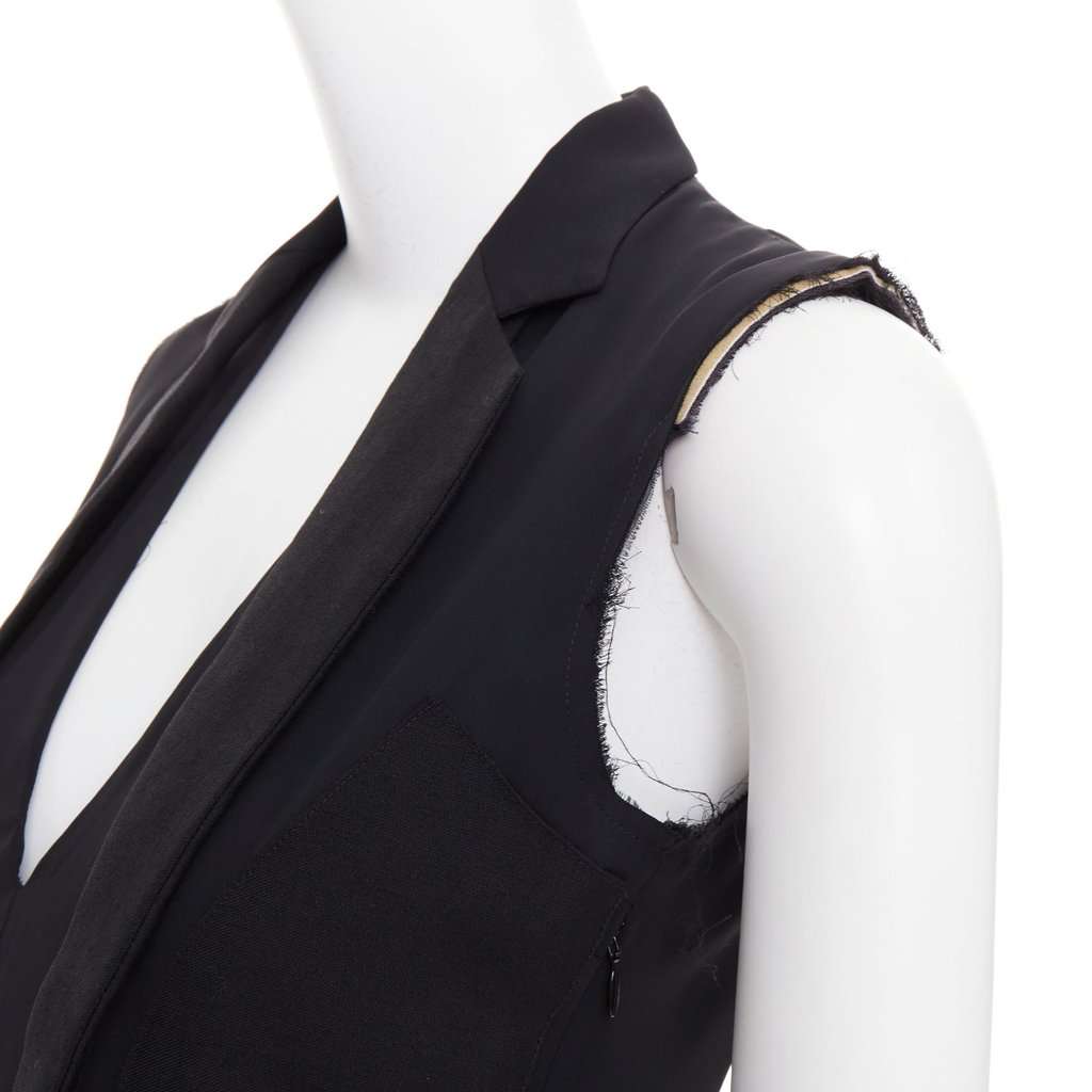 Maison Martin Margiela Black Polyester Dress Black Polyester Never worn, with tag - Back View
