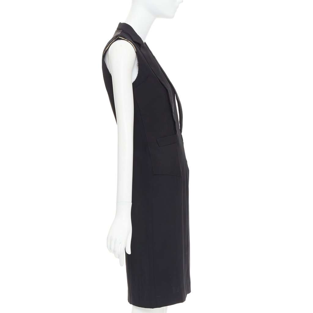 Maison Martin Margiela Black Polyester Dress Black Polyester Never worn, with tag - Model View