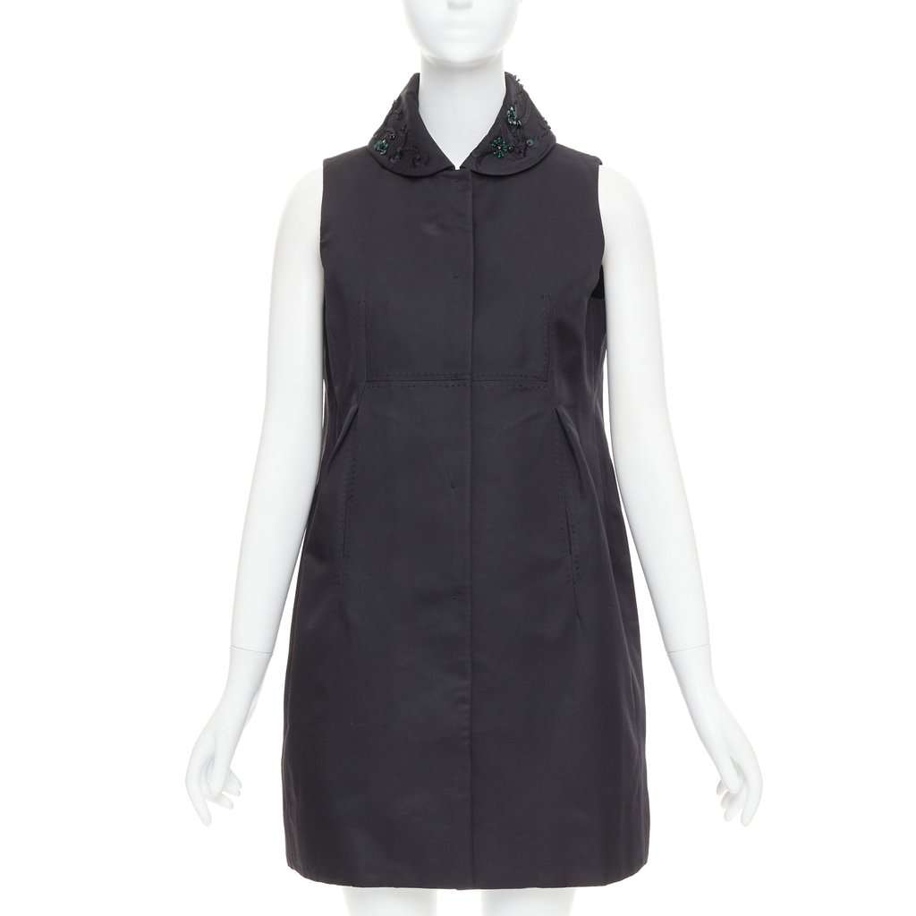 Shiatzy Chen Black Wool Top Black Wool Very good condition - Front View