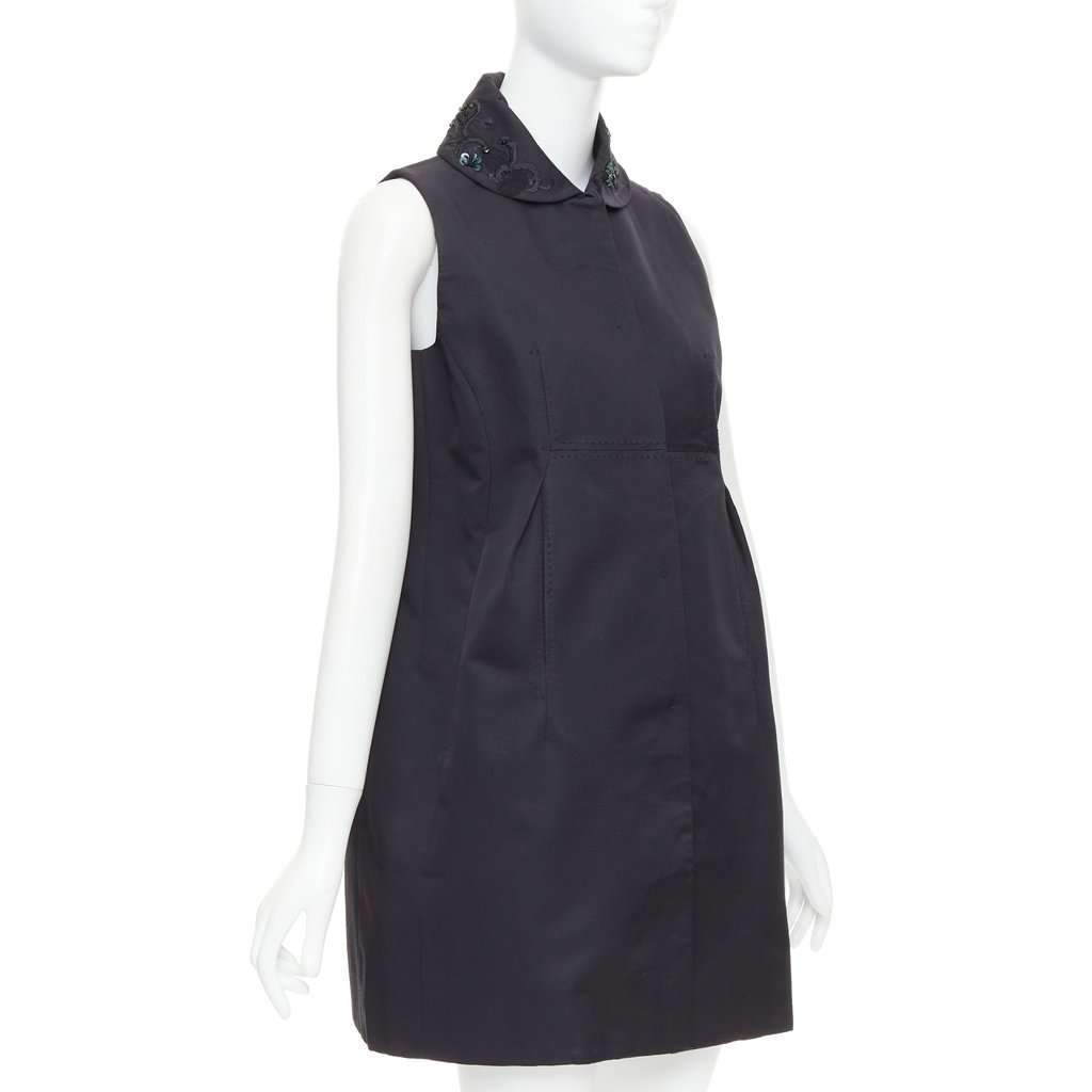 Shiatzy Chen Black Wool Top Black Wool Very good condition - Inside View