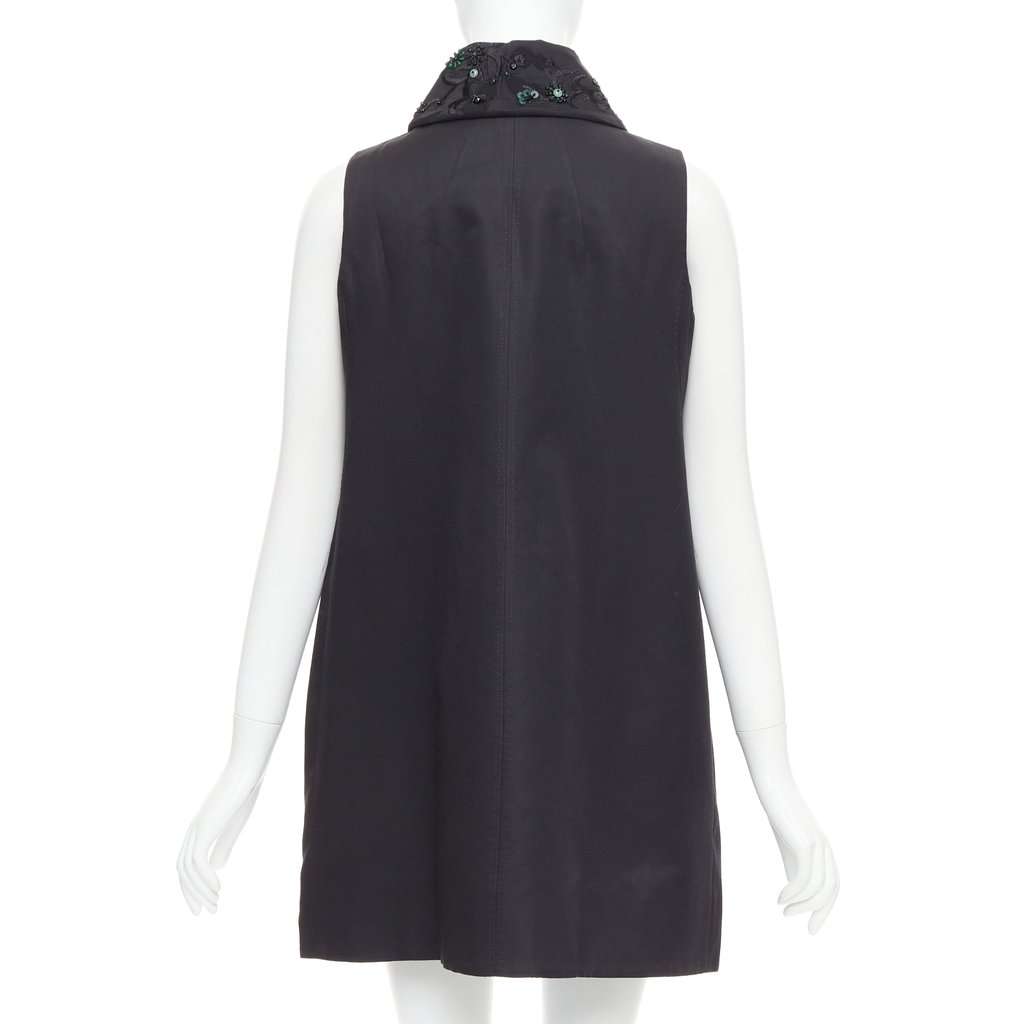 Shiatzy Chen Black Wool Top Black Wool Very good condition - Box View