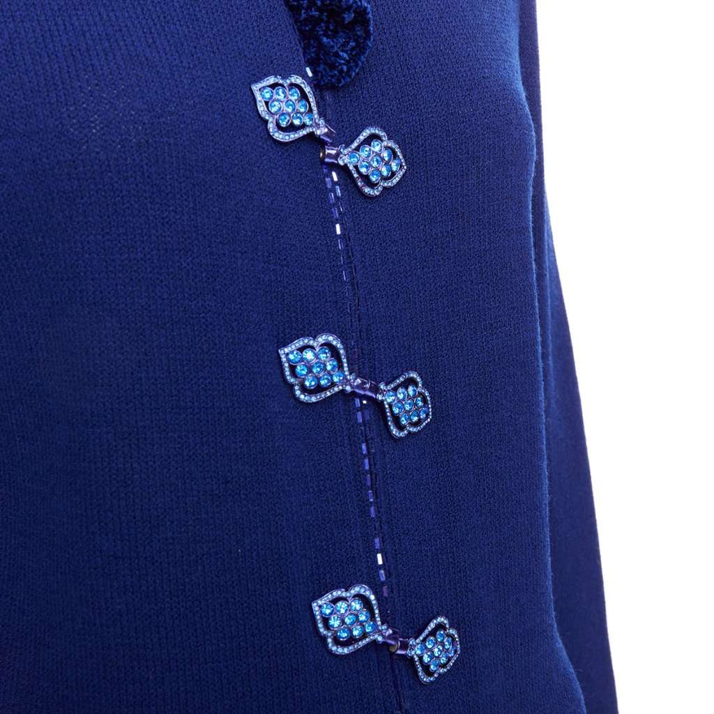 ST JOHN Blue Wool Knitwear Blue Wool Fair condition - Back View
