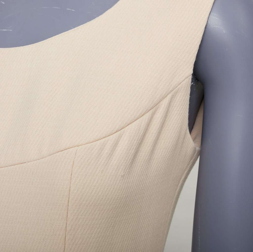 Dolce & Gabbana Ecru Wool Dress Beige Wool Very good condition - Back View