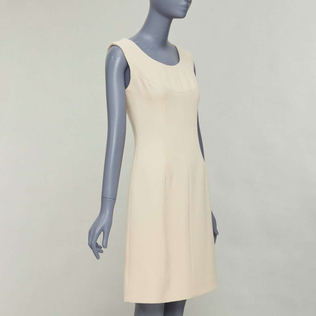 Dolce & Gabbana Ecru Wool Dress Beige Wool Very good condition - Inside View