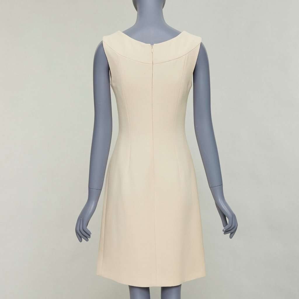Dolce & Gabbana Ecru Wool Dress Beige Wool Very good condition - Box View