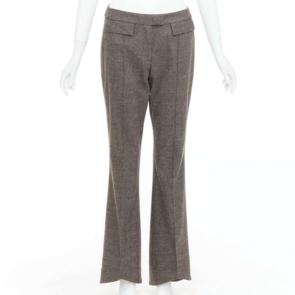 John Galliano Khaki Wool Trouser Khaki Wool Very good condition - Front View