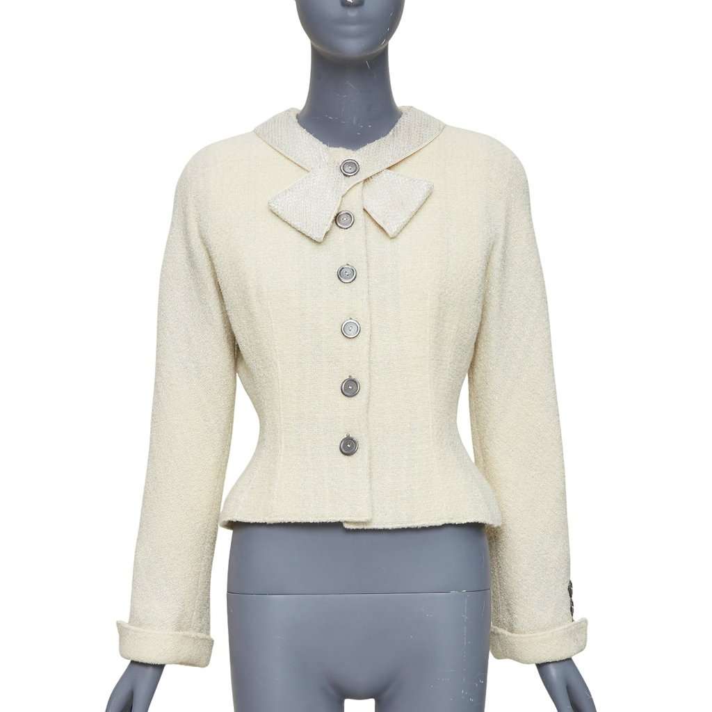 Valentino Garavani Ecru Wool Jacket Beige Wool Very good condition - Front View