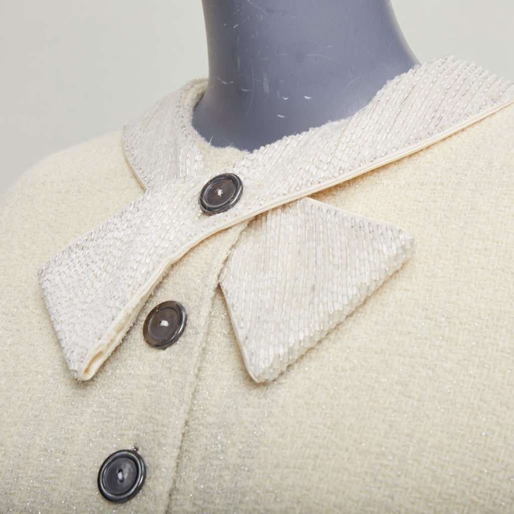 Valentino Garavani Ecru Wool Jacket Beige Wool Very good condition - Back View