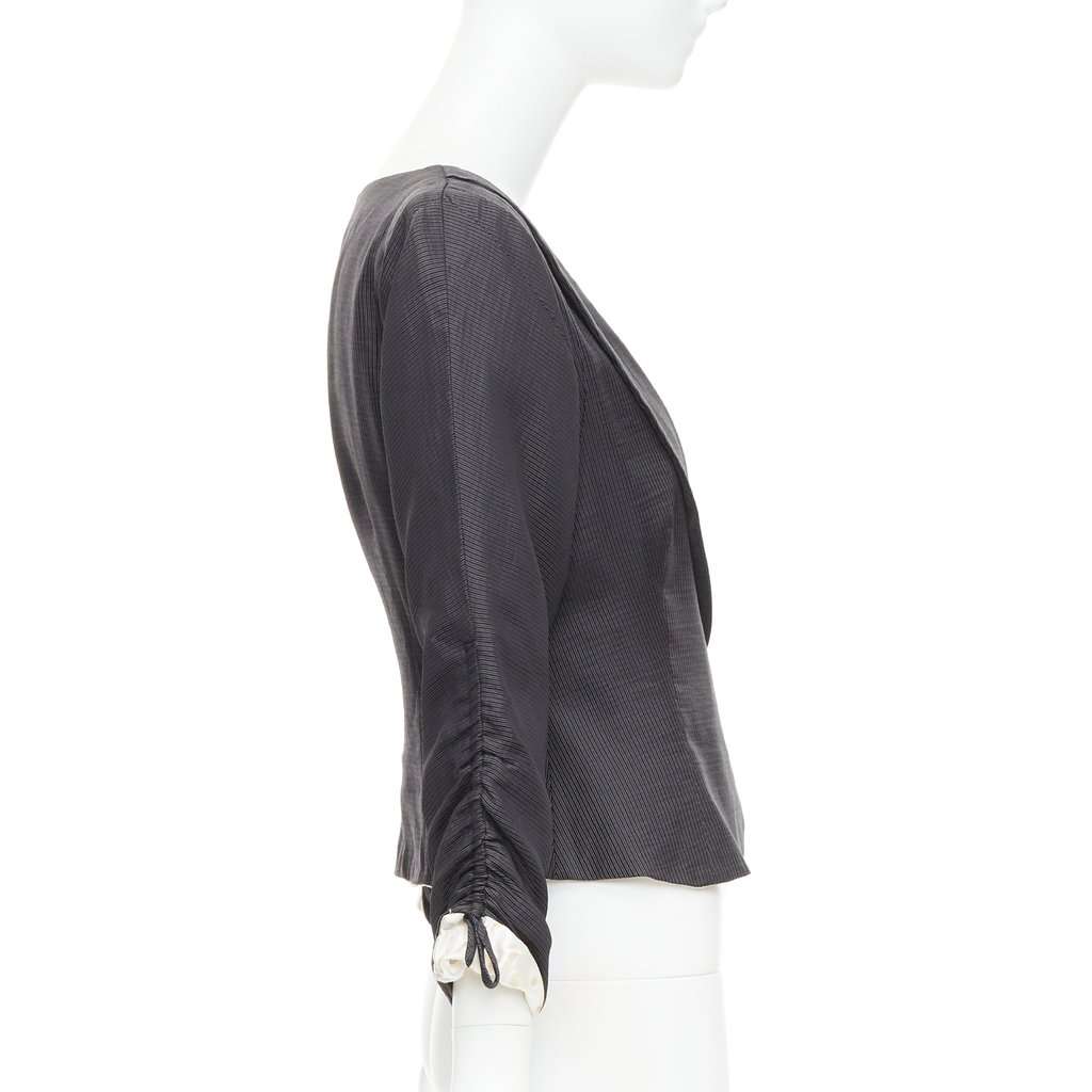 Giorgio Armani Grey Polyester Jacket Grey Polyester Very good condition - Model View