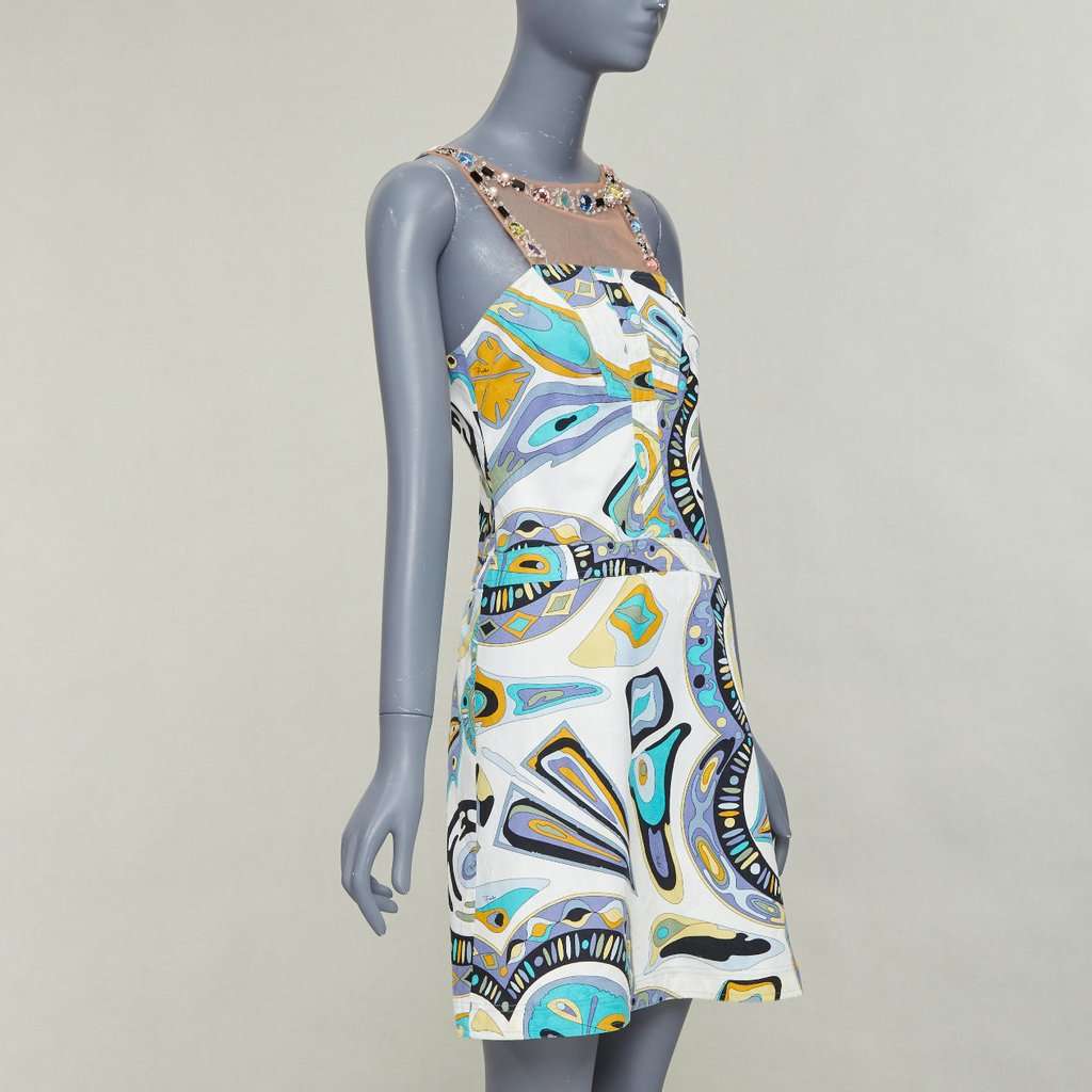 Emilio Pucci White Cotton Dress White Cotton Fair condition - Inside View